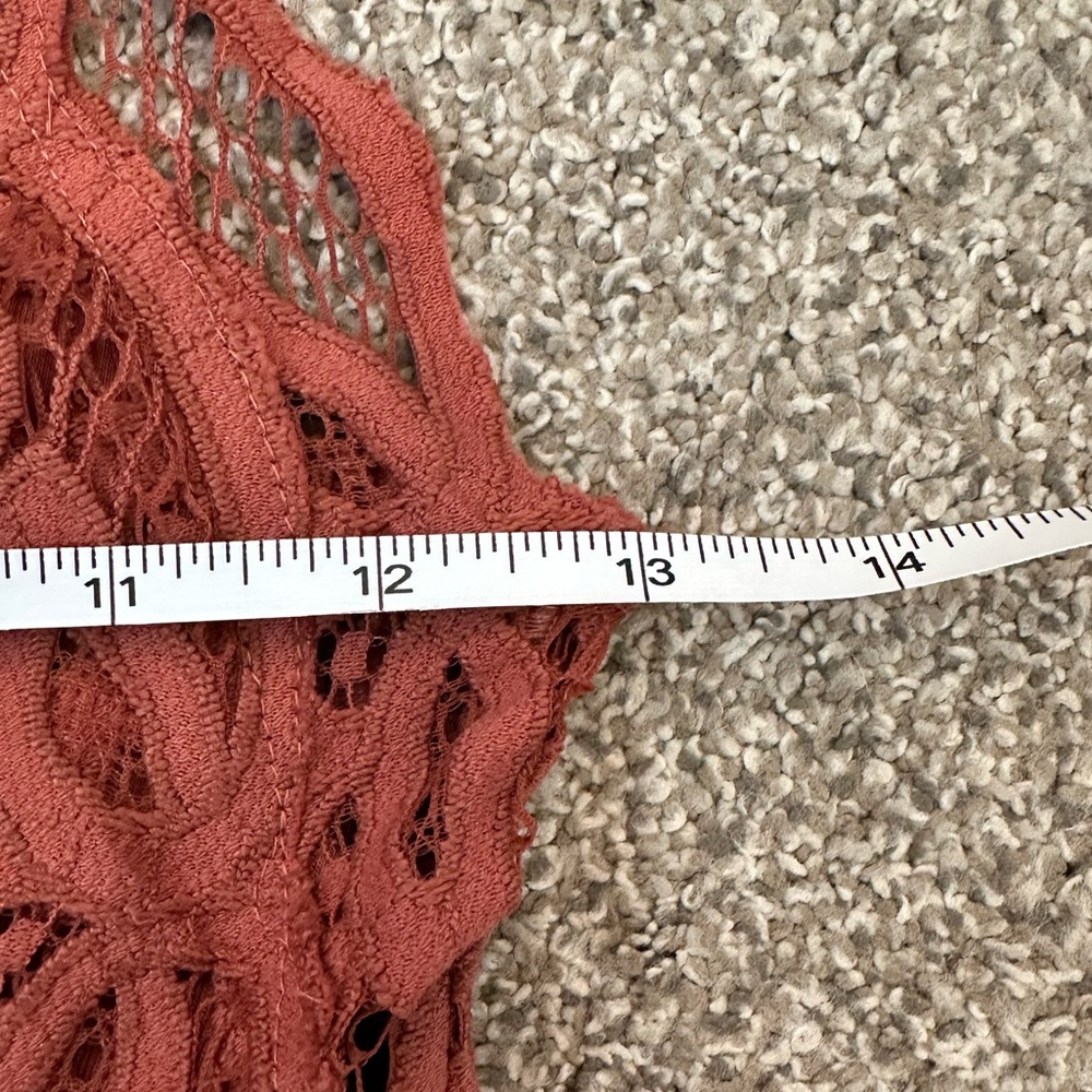 Free People FP One Adella Slip Dress Women’s Large Rust Orange Festival Boho - Picture 12 of 15